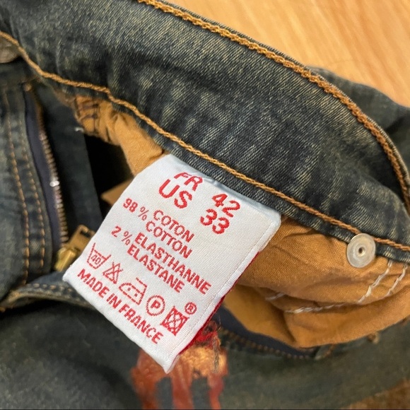 AMNS Jean's Original Amnesia Y2K Dirty Wash Mid Rise Flared Jean - Picture 5 of 16